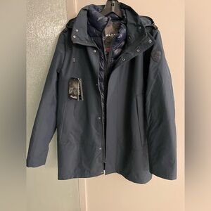 Pajar Altair Men’s 3-In-1 Shell Puffer Jacket Coat Navy Blue Men's Medium NWT